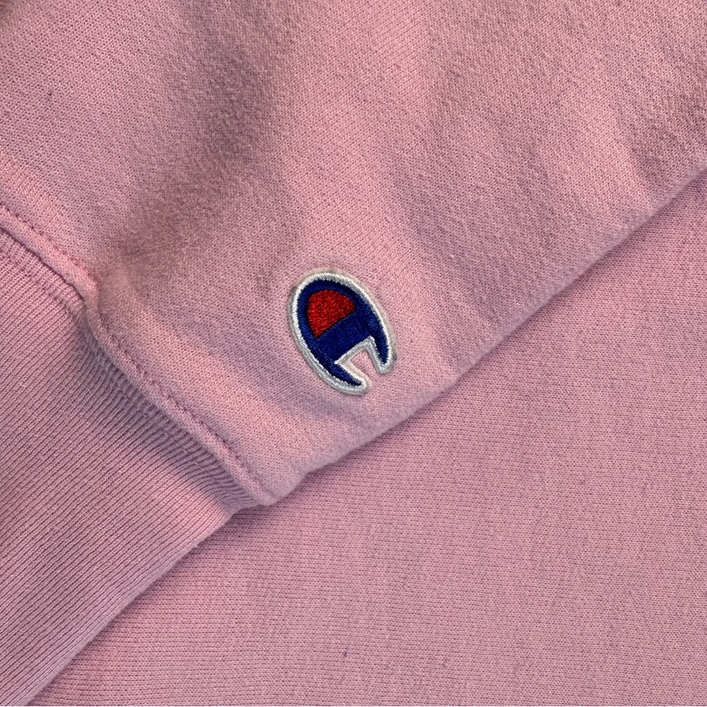 Champion Soft Pink Athletic kangaroo pocket hoodie size medium - Picture 6 of 6
